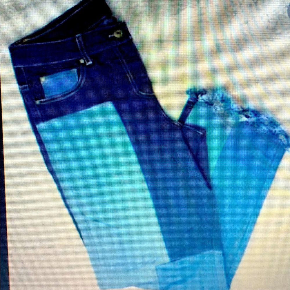 Patched jeans